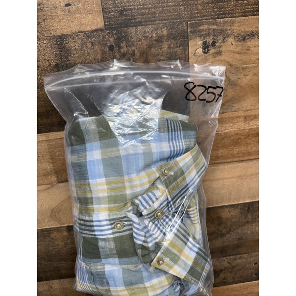 Johanie O Santa Monica CA Men's Plaid Long Sleeve Button Down Shirt XLarge - Picture 5 of 5